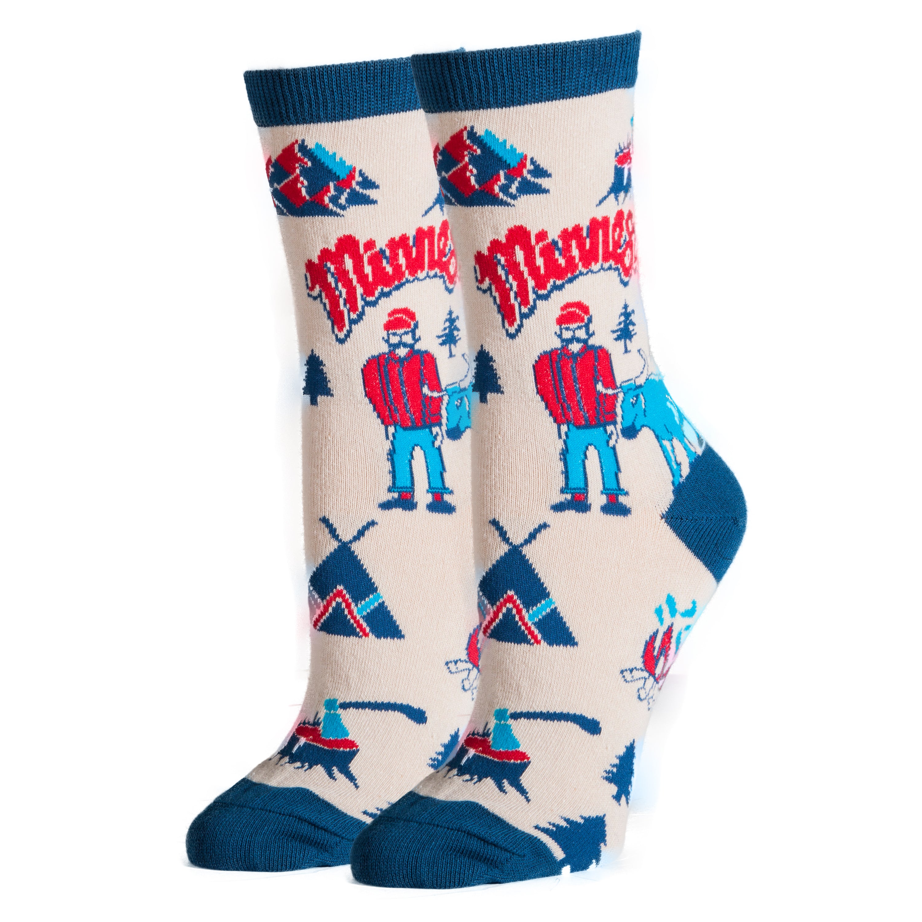 Minnesota Socks | Novelty Crew Socks For Women