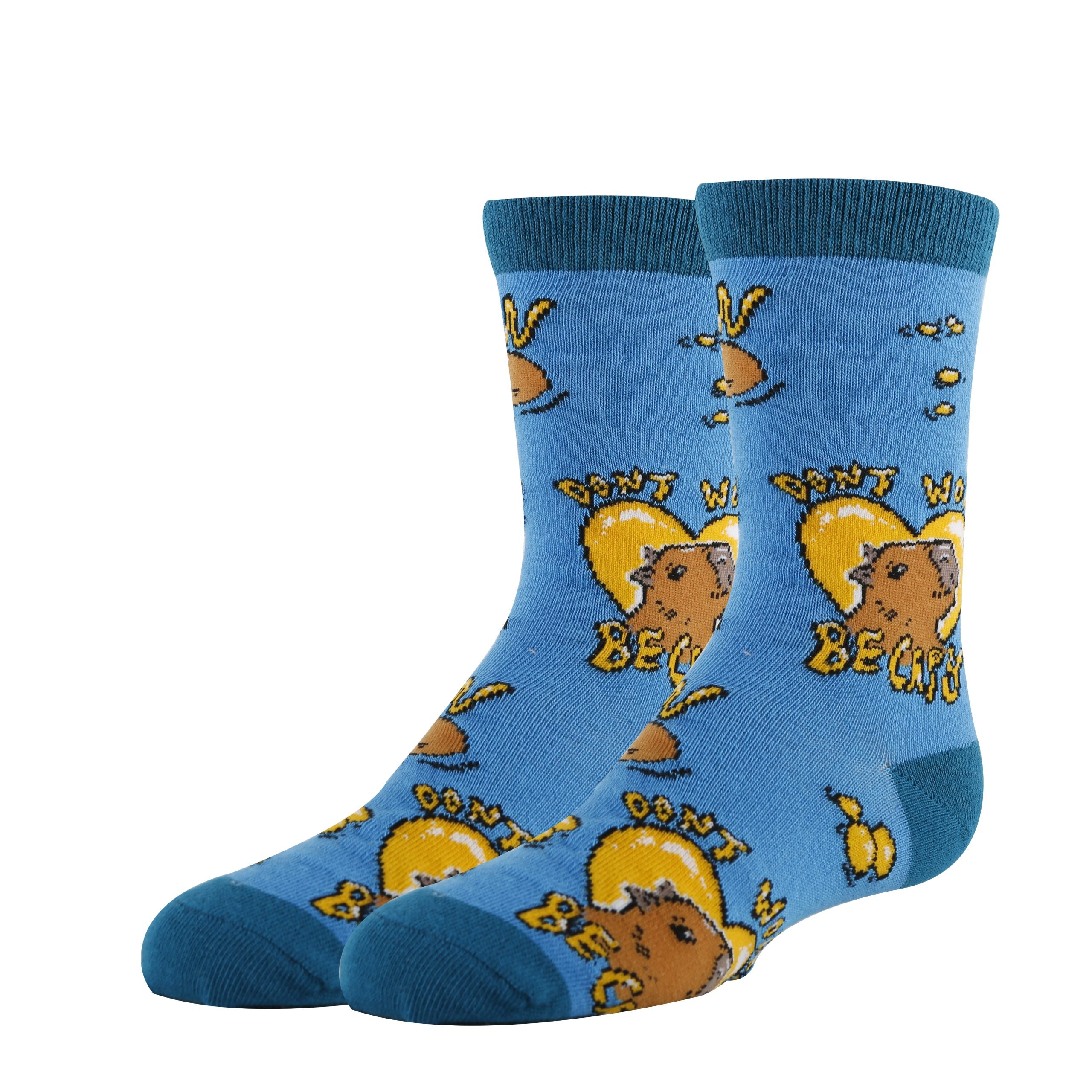 Be Capy Socks | Funny Crew Socks for Kids