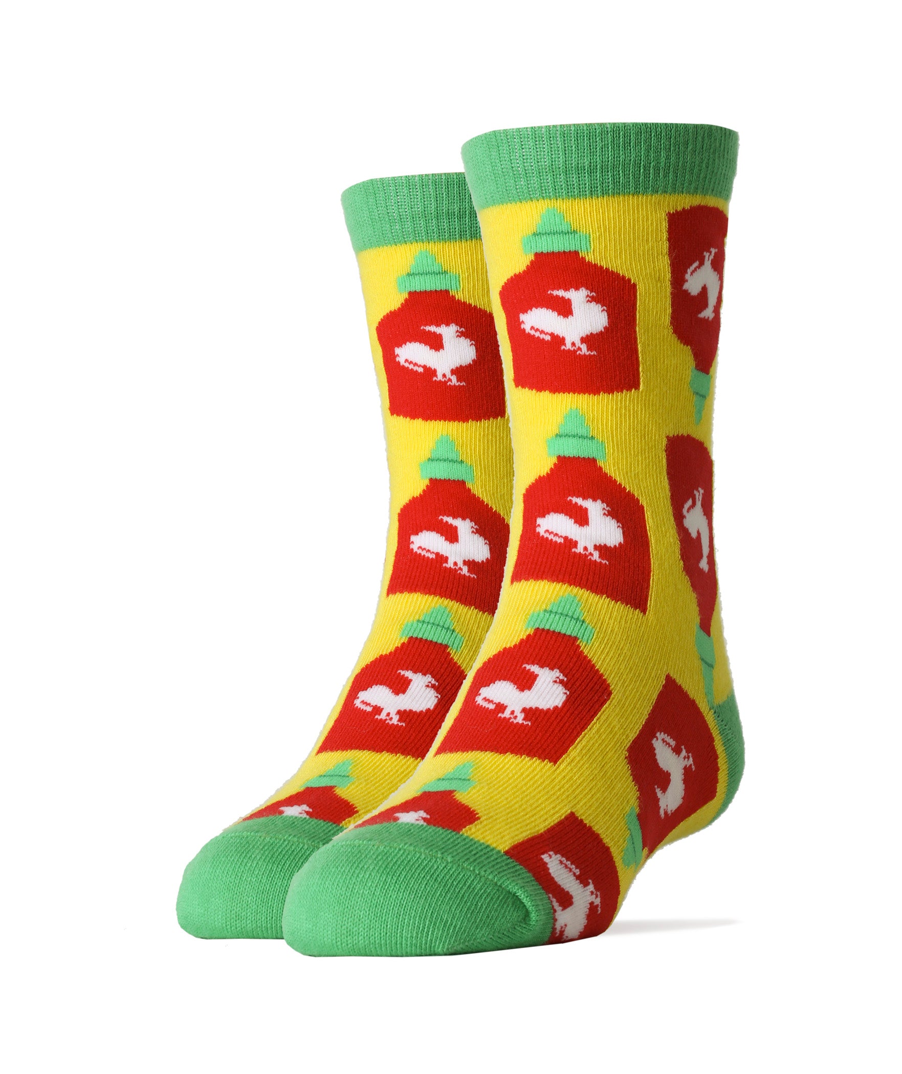 Holy Sriracha! Socks | Novelty Crew Socks for Kids