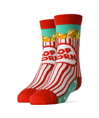 Box O' Popcorn Socks | Kids | Crew | Oooh Yeah!
