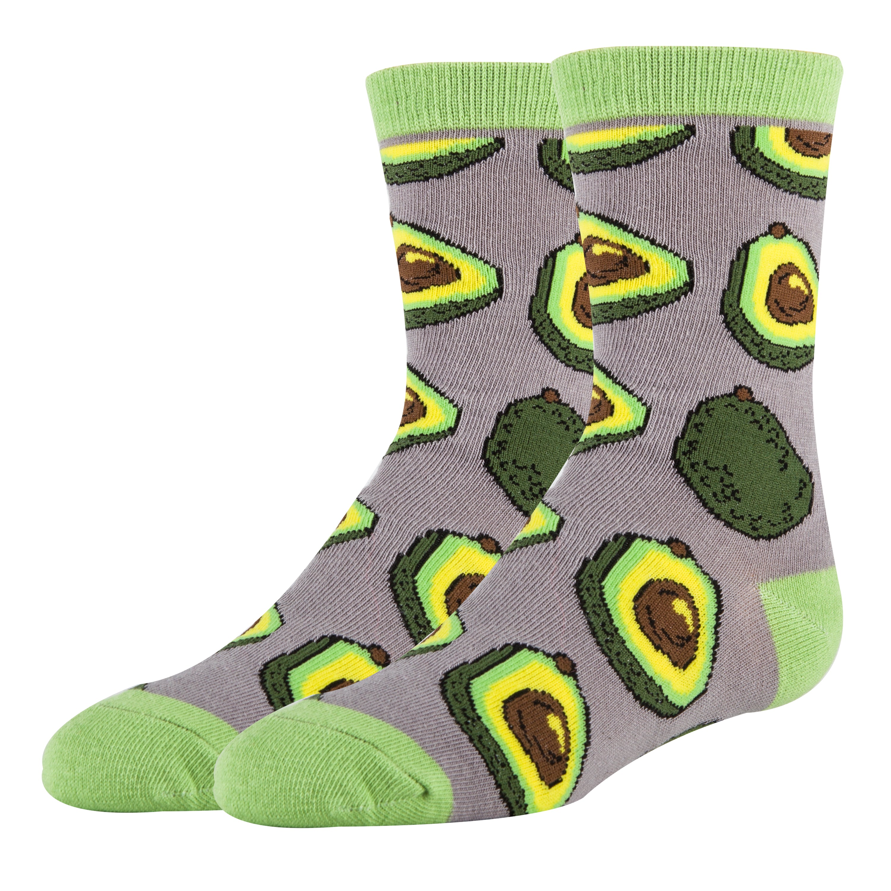 Avocado Life Socks | Novelty Crew Socks for Kids